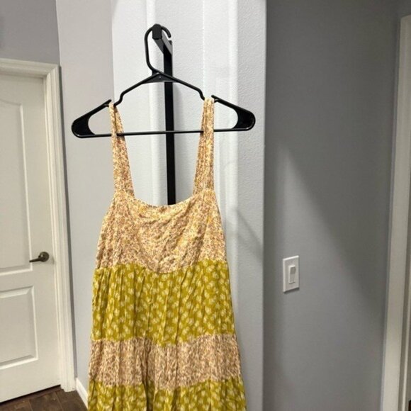 Madewell Print-Mix Tiered Midi Dress in Jaipur Floral Size Large Cottagecore • - Picture 4 of 8